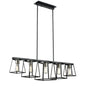 DVI Lighting - DVP29004MF+EB - Five Light Linear Pendant - Cape Breton - Multiple Finishes And Ebony