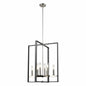 DVI Lighting - DVP30249SN+GR-CL - Eight Light Foyer Pendant - Blairmore - Satin Nickel And Graphite With Clear Glass