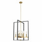 DVI Lighting - DVP30249VBR+GR-CL - Eight Light Foyer Pendant - Blairmore - Satin Nickel And Graphite With Clear Glass
