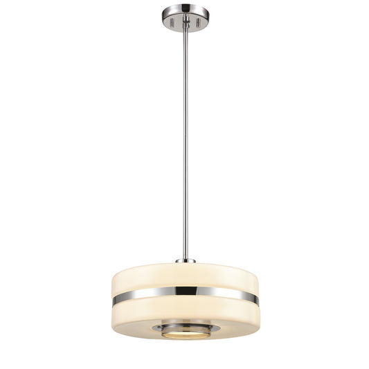 DVI Lighting - DVP31610CH-TO - One Light Pendant - Orchestra - Chrome With True Opal Glass