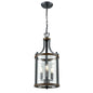 DVI Lighting - DVP4410GR/IW - Three Light Foyer Pendant - Niagara - Graphite And Ironwood On Metal