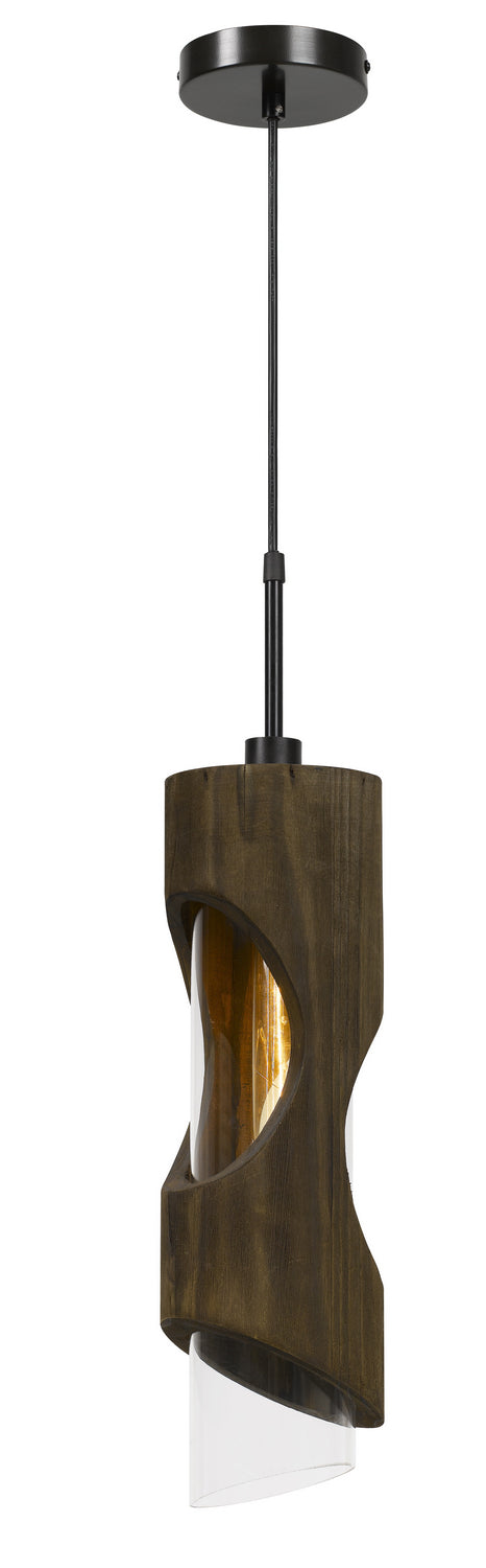 Cal Lighting - FX-3669-1P - One Light Pendant - Zamora - Smoky Wood