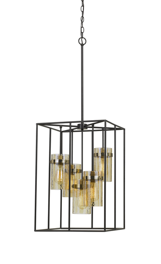 Cal Lighting - FX-3680-5 - Five Light Pendant - Cremona - Black/Antique Brass