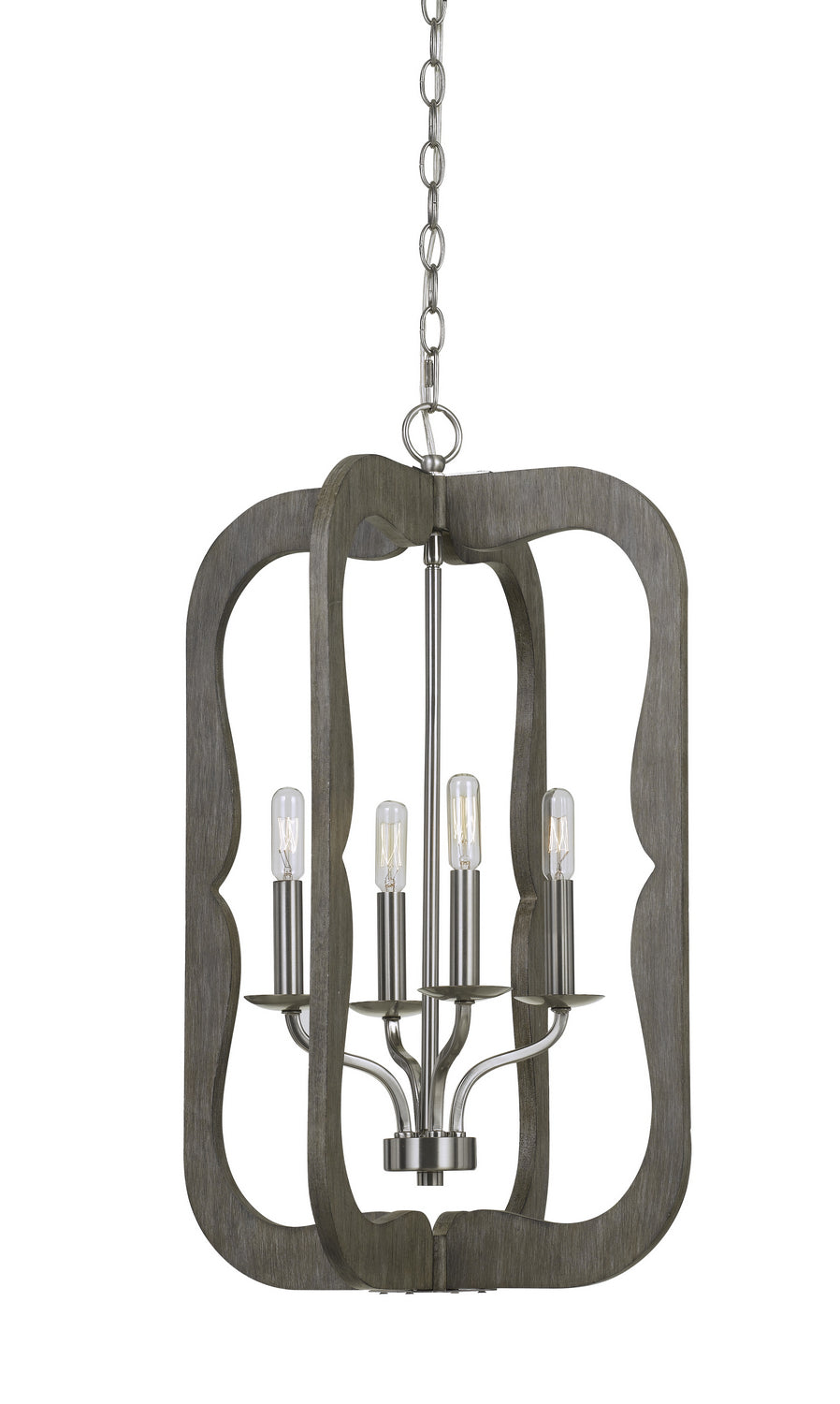 Cal Lighting - FX-3682-4 - Four Light Pendant - Portici - Wood