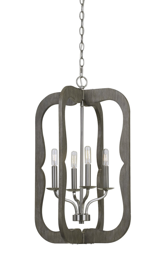 Cal Lighting - FX-3682-4 - Four Light Pendant - Portici - Wood