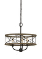 Cal Lighting - FX-3685-3 - Three Light Pendant - Modica - Distress Ivory/Iron