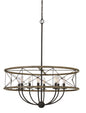 Cal Lighting - FX-3685-8 - Eight Light Pendant - Modica - Distress Ivory/Iron