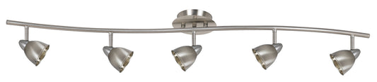 Cal Lighting - SL-954-5-BS/CBS - Five Light Pendant - Serpentine - Brushed Steel