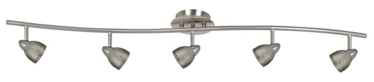 Cal Lighting - SL-954-5-BS/MBS - Five Light Pendant - Serpentine - Brushed Steel