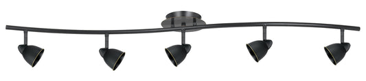 Cal Lighting - SL-954-5-DB/CDB - Five Light Pendant - Serpentine - Dark Bronze