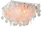 Vaxcel - C0171 - Four Light Flush Mount - Elsa - Satin Nickel