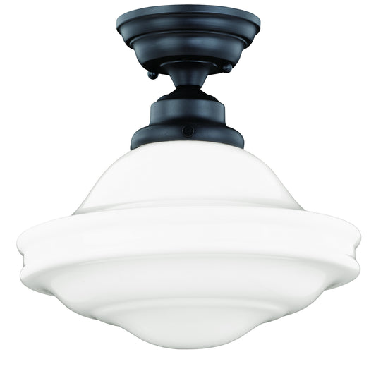 Vaxcel - C0178 - One Light Semi Flush Mount - Huntley - Oil Rubbed Bronze