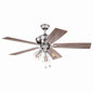 Vaxcel - F0054 - 52"Ceiling Fan - Clybourn - Satin Nickel