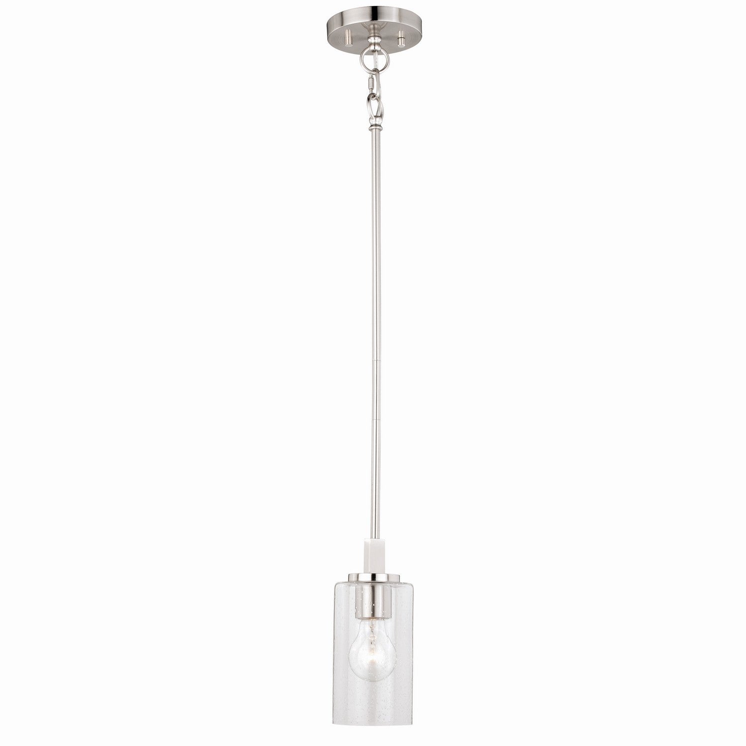 Vaxcel - P0239 - One Light Mini Pendant - Addison - Satin Nickel