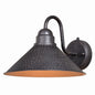 Vaxcel - T0350 - One Light Outdoor Wall Mount - Outland - Aged Iron and Light Gold