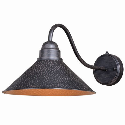 Vaxcel - T0351 - One Light Outdoor Wall Mount - Outland - Aged Iron and Light Gold