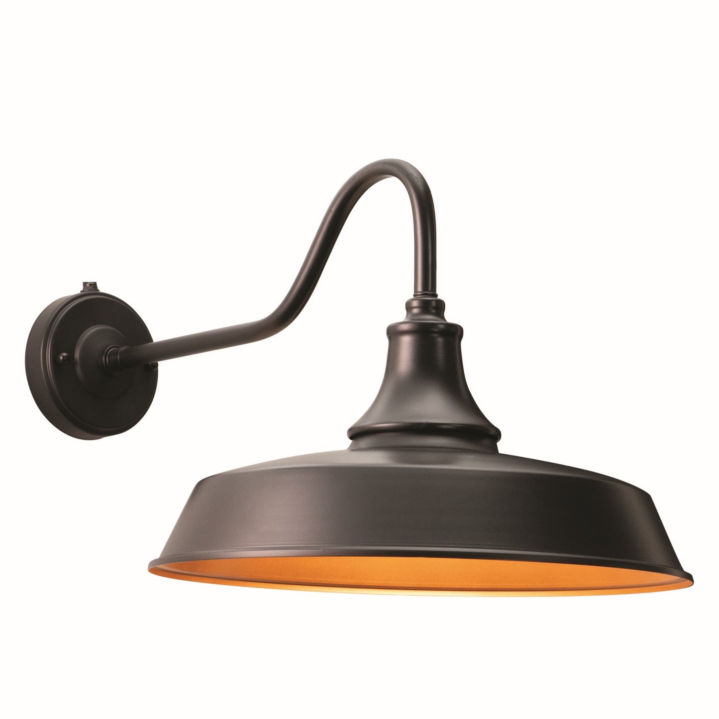 Vaxcel - T0369 - One Light Outdoor Wall Mount - Dorado - Dark Bronze and Light Gold