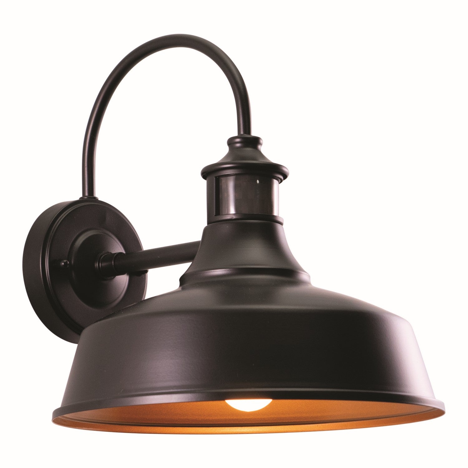 Vaxcel - T0387 - One Light Motion Sensor Outdoor Wall Light - Dorado - Dark Bronze and Light Gold