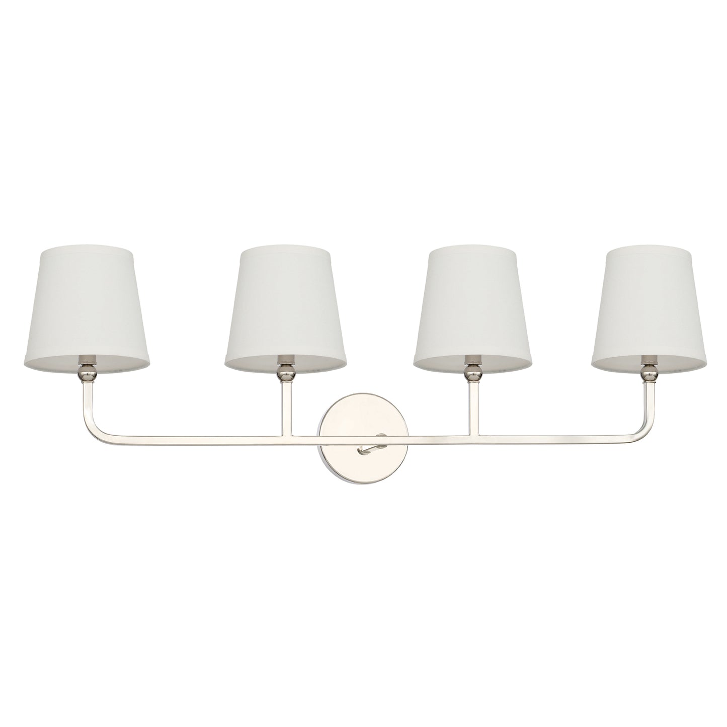 Capital Lighting - 119341PN-674 - Four Light Vanity - Dawson - Polished Nickel