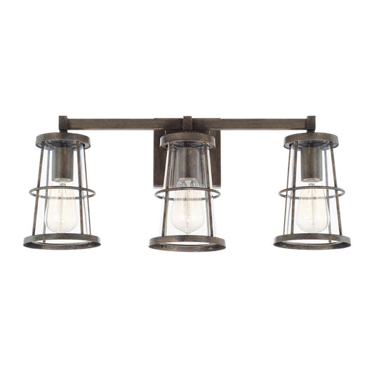 Capital Lighting - 127431NG - Three Light Vanity - Beaufort - Nordic Grey