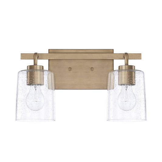 Capital Lighting - 128521AD-449 - Two Light Vanity - Greyson - Aged Brass