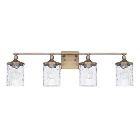 Capital Lighting - 128841AD-451 - Four Light Vanity - Colton - Aged Brass