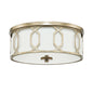 Capital Lighting - 228131WG-683 - Three Light Flush Mount - Opal - Winter Gold