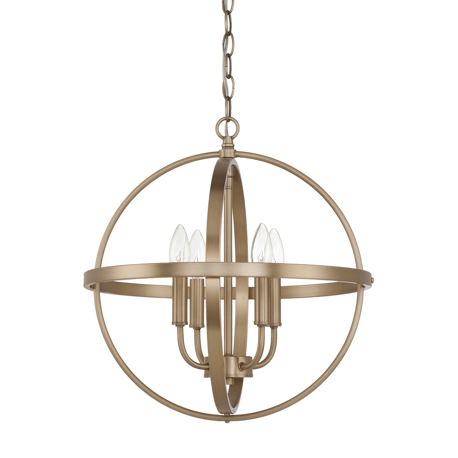 Capital Lighting - 317541AD - Four Light Pendant - Hartwell - Aged Brass