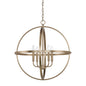 Capital Lighting - 317542AD - Four Light Pendant - Hartwell - Aged Brass