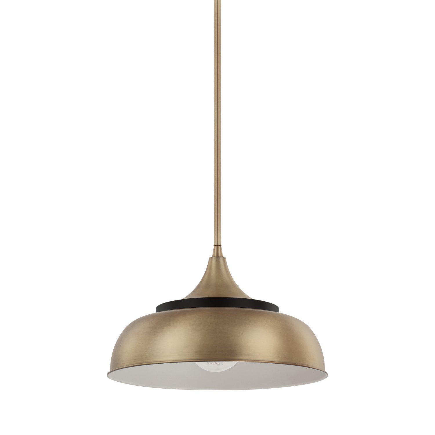 Capital Lighting - 325713BX - One Light Pendant - Max - Brass and Onyx