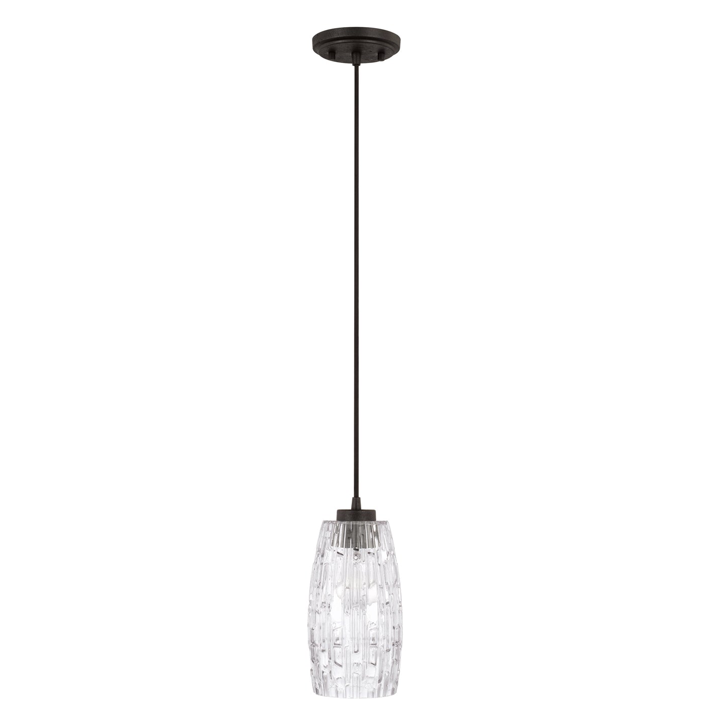 Capital Lighting - 328611BI-450 - One Light Pendant - Casper - Black Iron