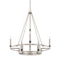 Capital Lighting - 425281BT - Eight Light Chandelier - Tux - Black Tie