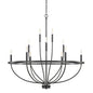 Capital Lighting - 428501MB - 12 Light Chandelier - Greyson - Matte Black