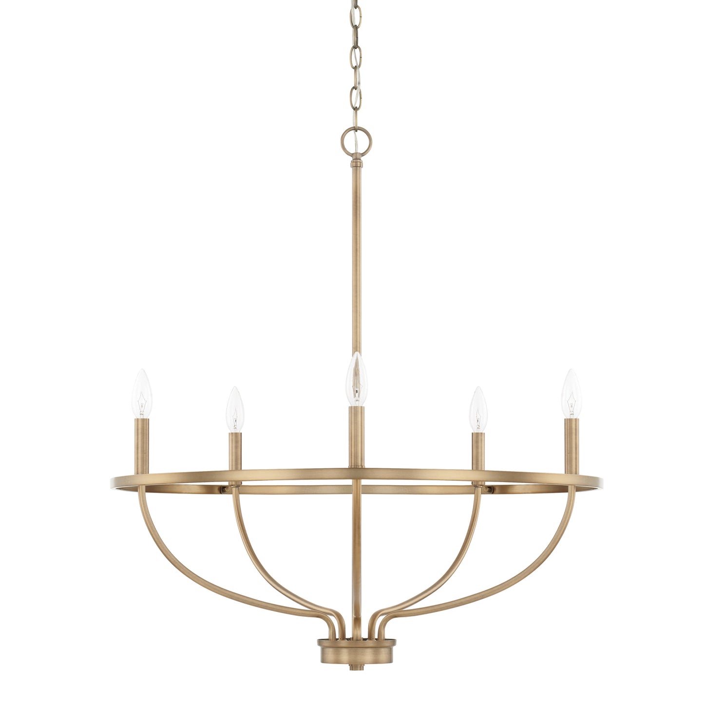 Capital Lighting - 428551AD - Five Light Chandelier - Greyson - Aged Brass