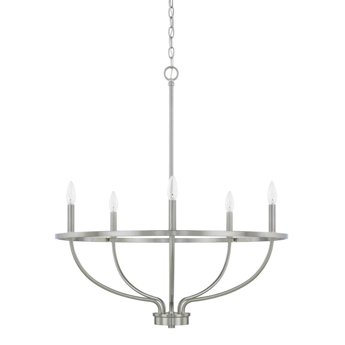 Capital Lighting - 428551BN - Five Light Chandelier - Greyson - Brushed Nickel