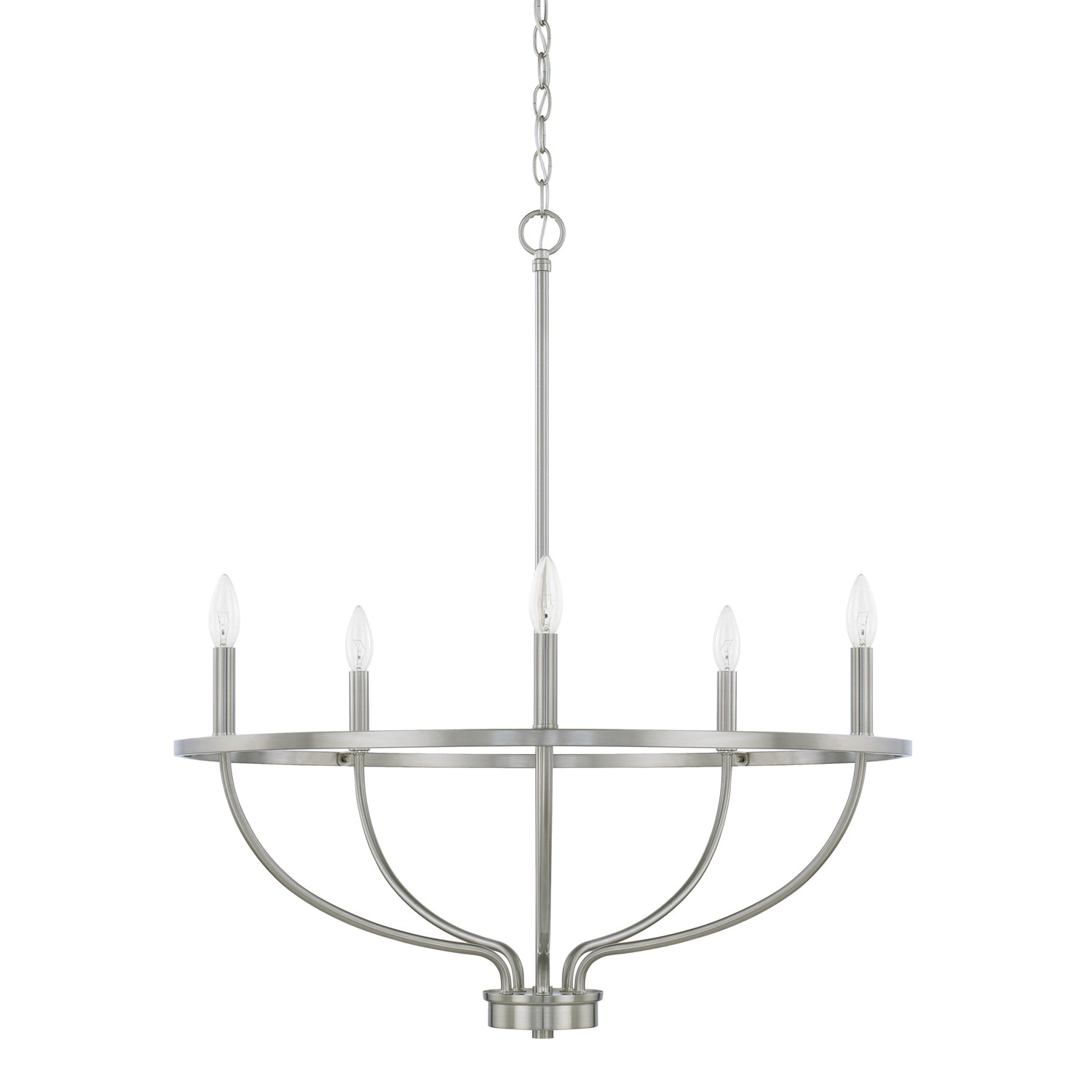 Capital Lighting - 428551BN - Five Light Chandelier - Greyson - Brushed Nickel