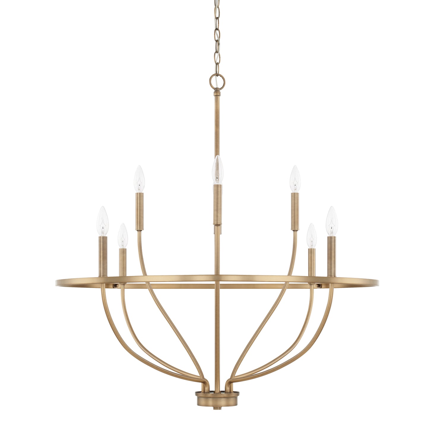 Capital Lighting - 428581AD - Eight Light Chandelier - Greyson - Aged Brass