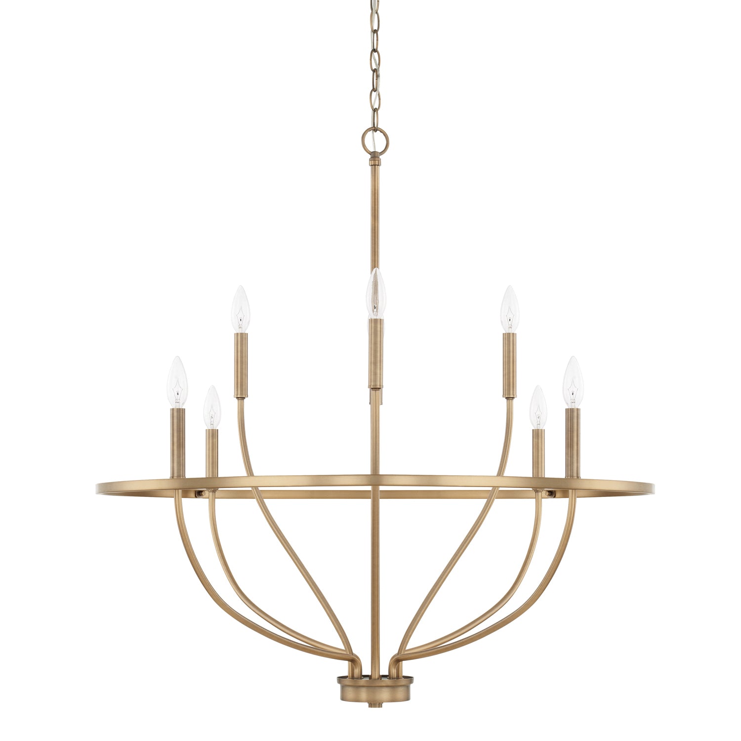 Capital Lighting - 428581AD - Eight Light Chandelier - Greyson - Aged Brass