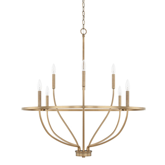 Capital Lighting - 428581AD - Eight Light Chandelier - Greyson - Aged Brass