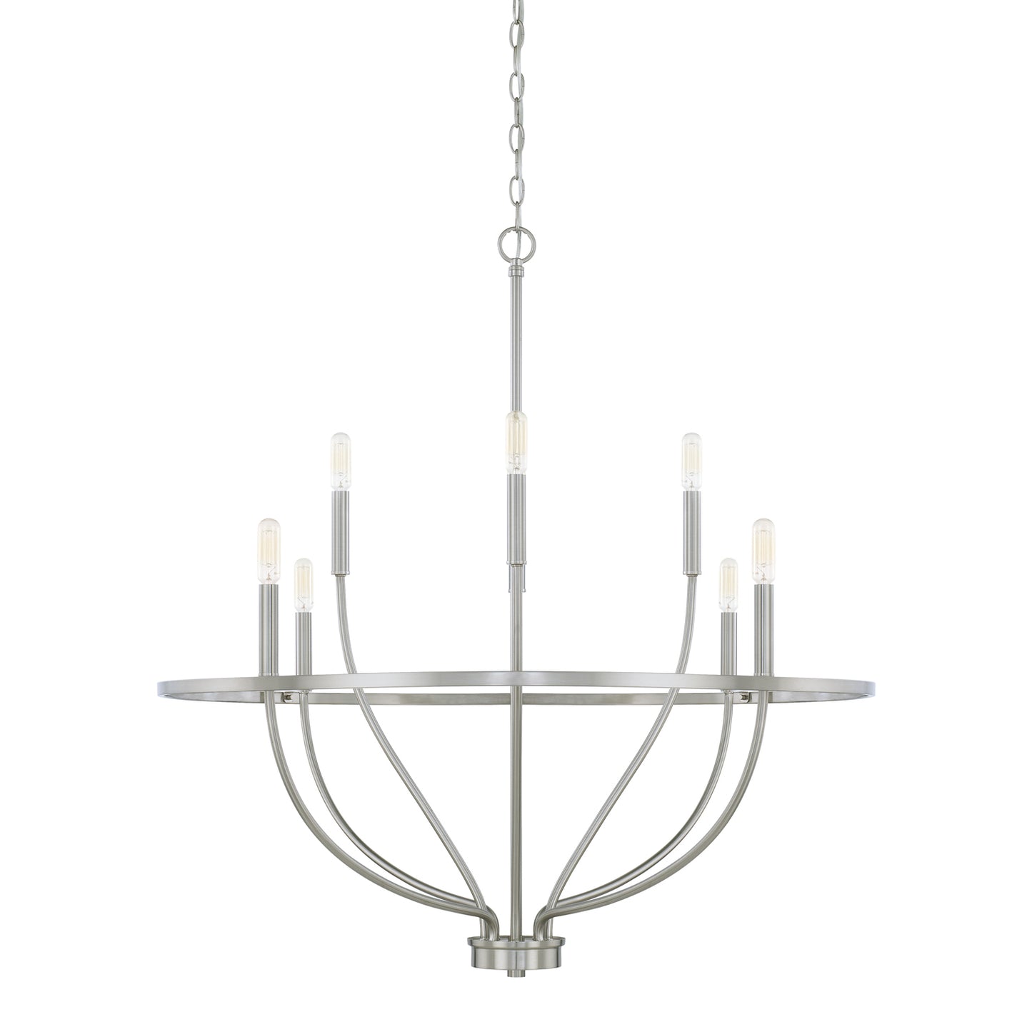 Capital Lighting - 428581BN - Eight Light Chandelier - Greyson - Brushed Nickel