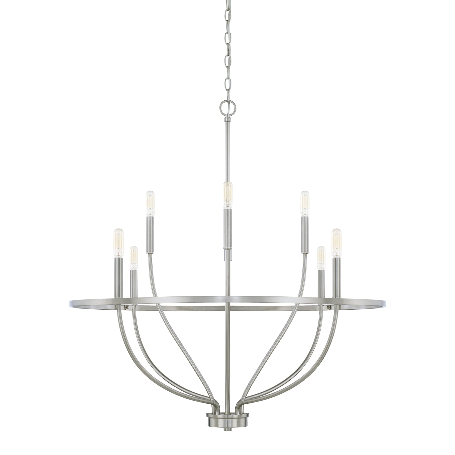 Capital Lighting - 428581BN - Eight Light Chandelier - Greyson - Brushed Nickel