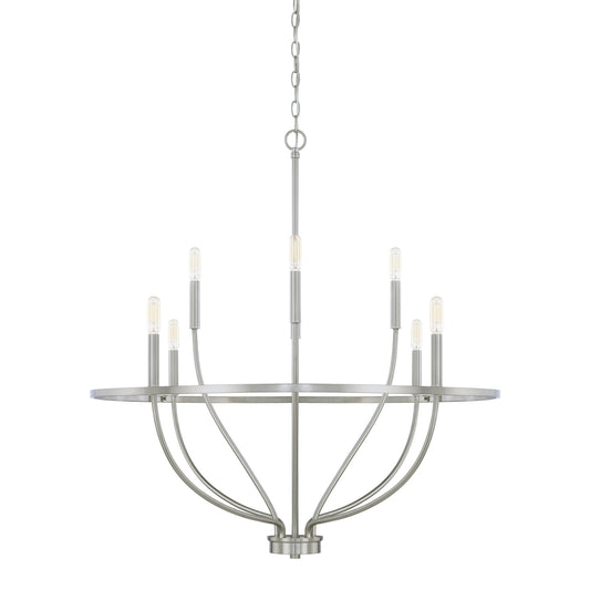 Capital Lighting - 428581BN - Eight Light Chandelier - Greyson - Brushed Nickel