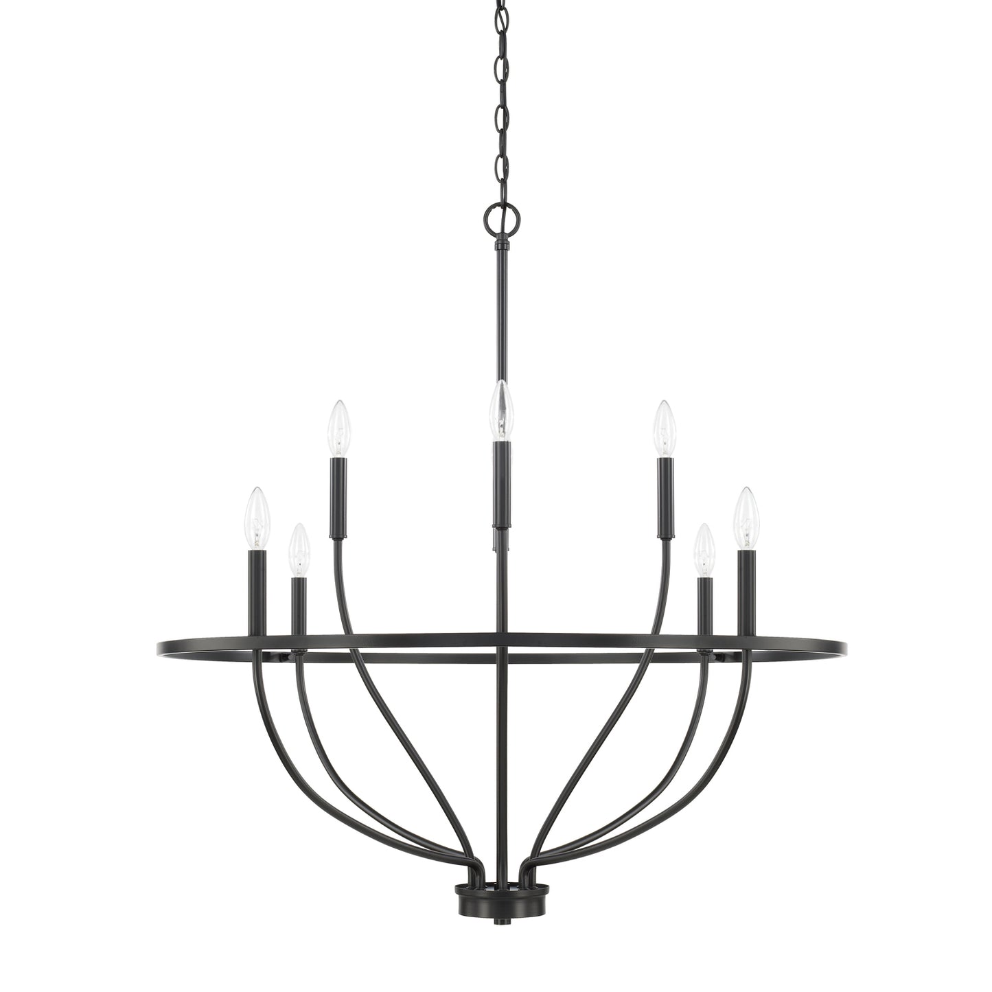 Capital Lighting - 428581MB - Eight Light Chandelier - Greyson - Matte Black