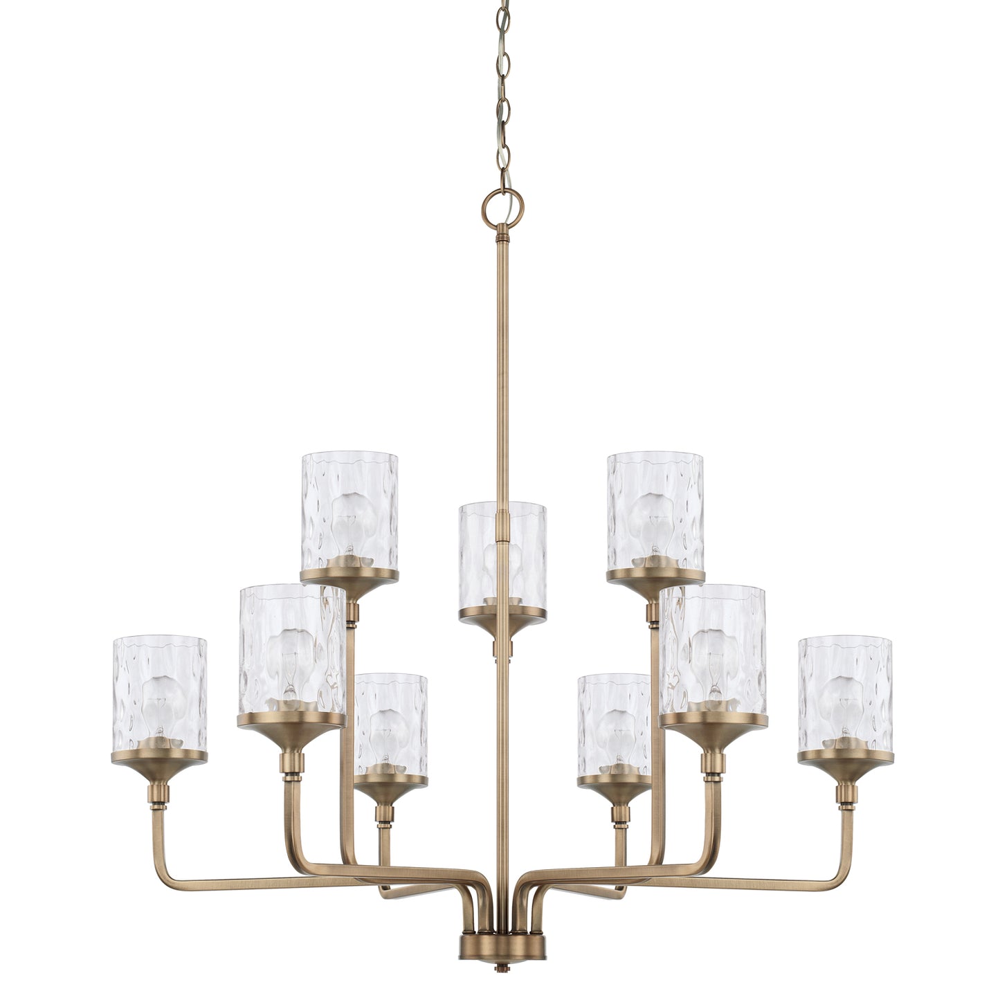 Capital Lighting - 428891AD-451 - Nine Light Chandelier - Colton - Aged Brass