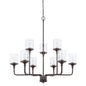 Capital Lighting - 428891BZ-451 - Nine Light Chandelier - Colton - Bronze