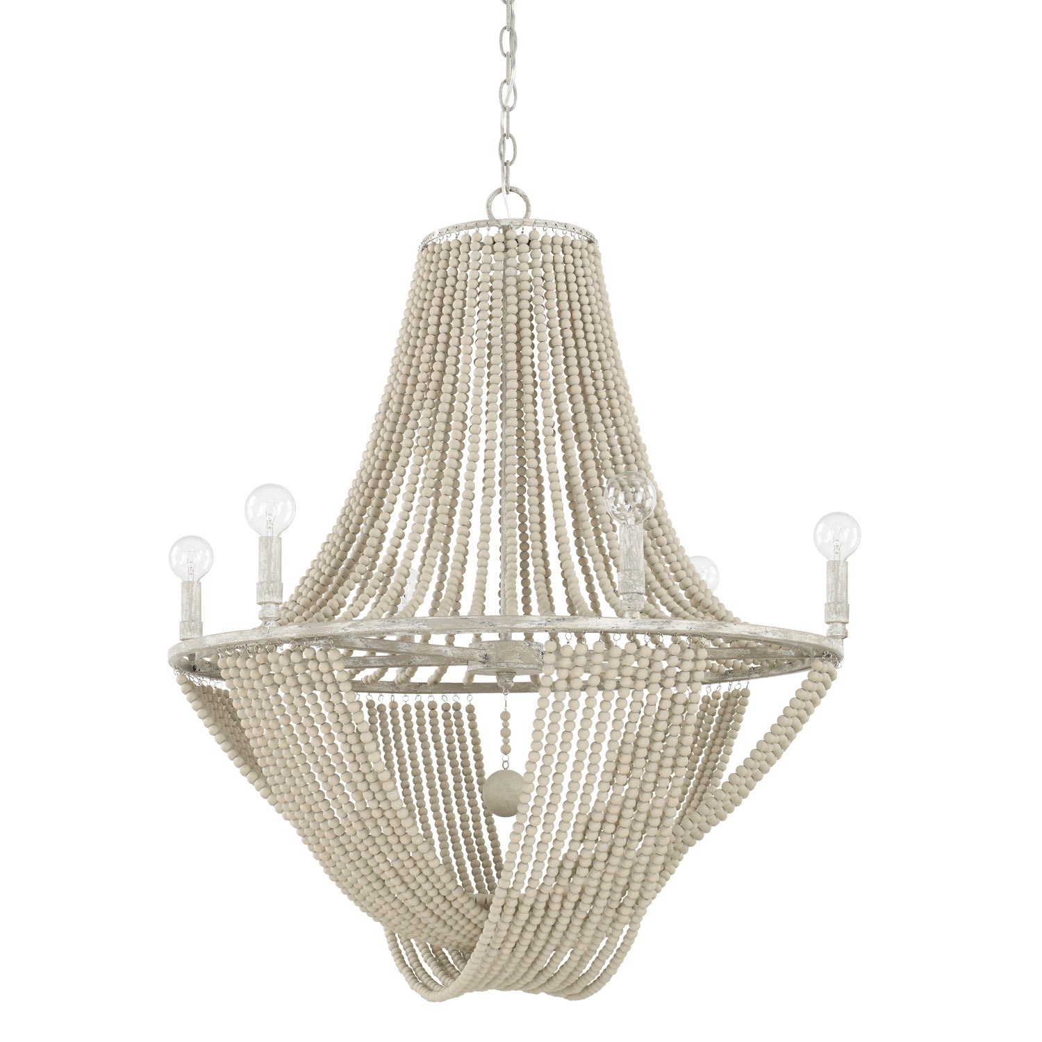 Capital Lighting - 429561MS - Six Light Chandelier - Kayla - Mystic Sand