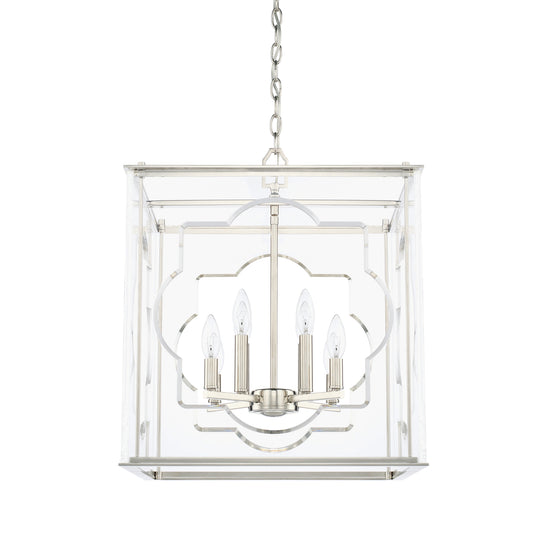 Capital Lighting - 525681PN - Eight Light Foyer Pendant - Aria - Polished Nickel