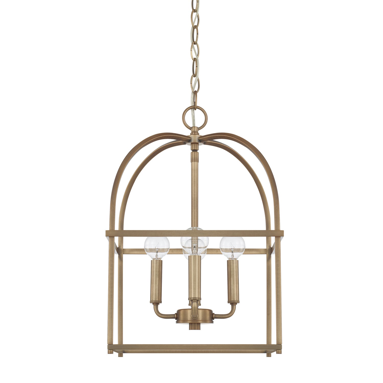 Capital Lighting - 527542AD - Four Light Foyer Pendant - Aubrey - Aged Brass