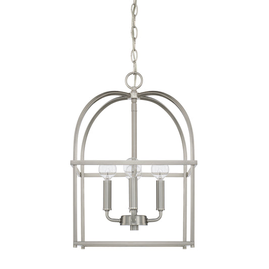 Capital Lighting - 527542BN - Four Light Foyer Pendant - Aubrey - Brushed Nickel