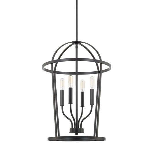 Capital Lighting - 528541MB - Four Light Foyer Pendant - Greyson - Matte Black